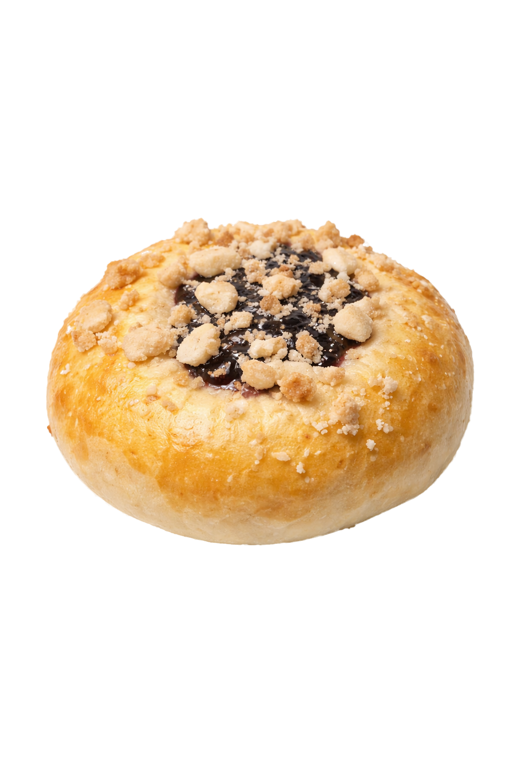 Cherry streusel brioche bun